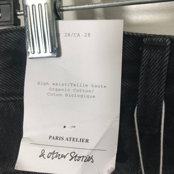 & Other Stories High Waisted Organic Cotton Jeans Size 28 - Picture 6 of 7